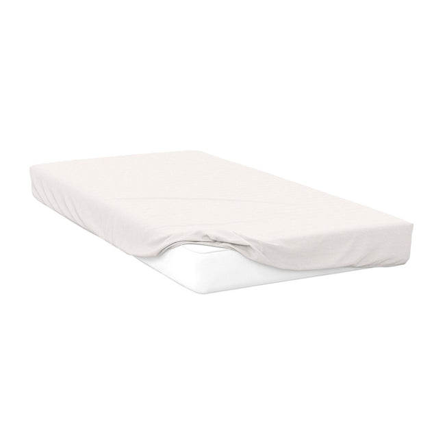 Ivory - Front - Belledorm 200 Thread Count Cotton Percale Ultra Deep Fitted Sheet