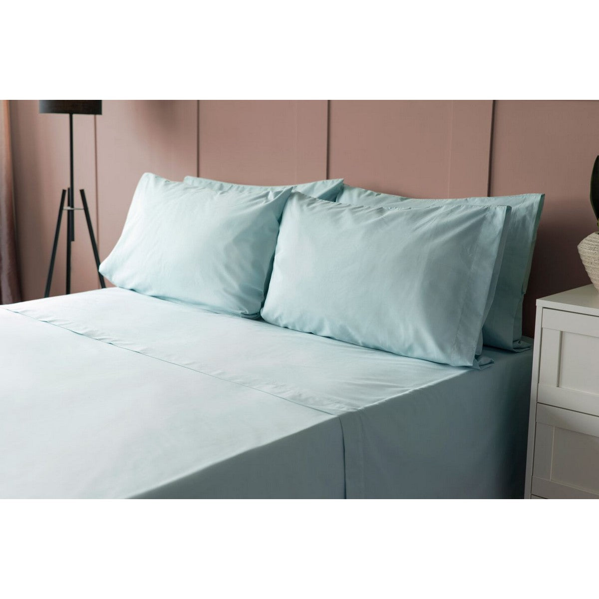 Duck Egg - Front - Belledorm 200 Thread Count Cotton Percale Ultra Deep Fitted Sheet