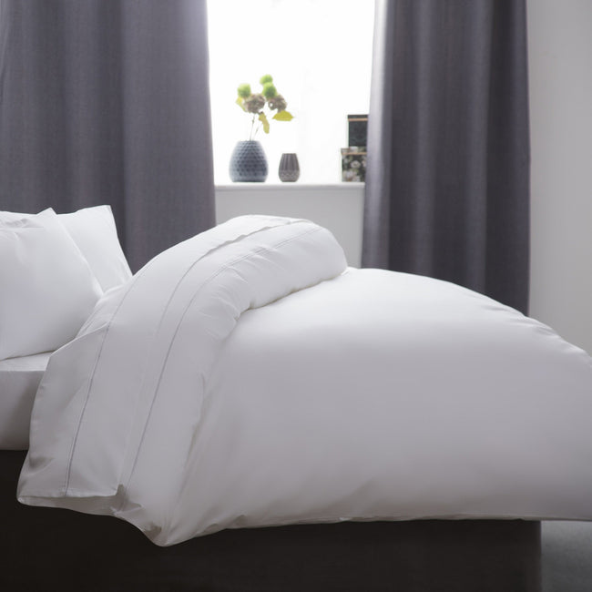 White - Front - Belledorm Cotton Sateen 1000 Thread Count Duvet Cover