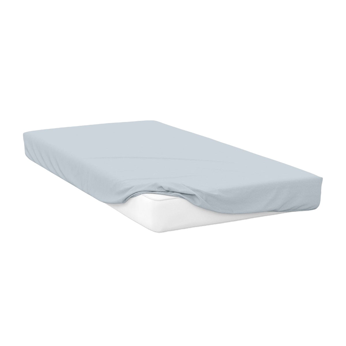 Duck Egg Blue - Front - Belledorm 400 Thread Count Egyptian Cotton Fitted Sheet