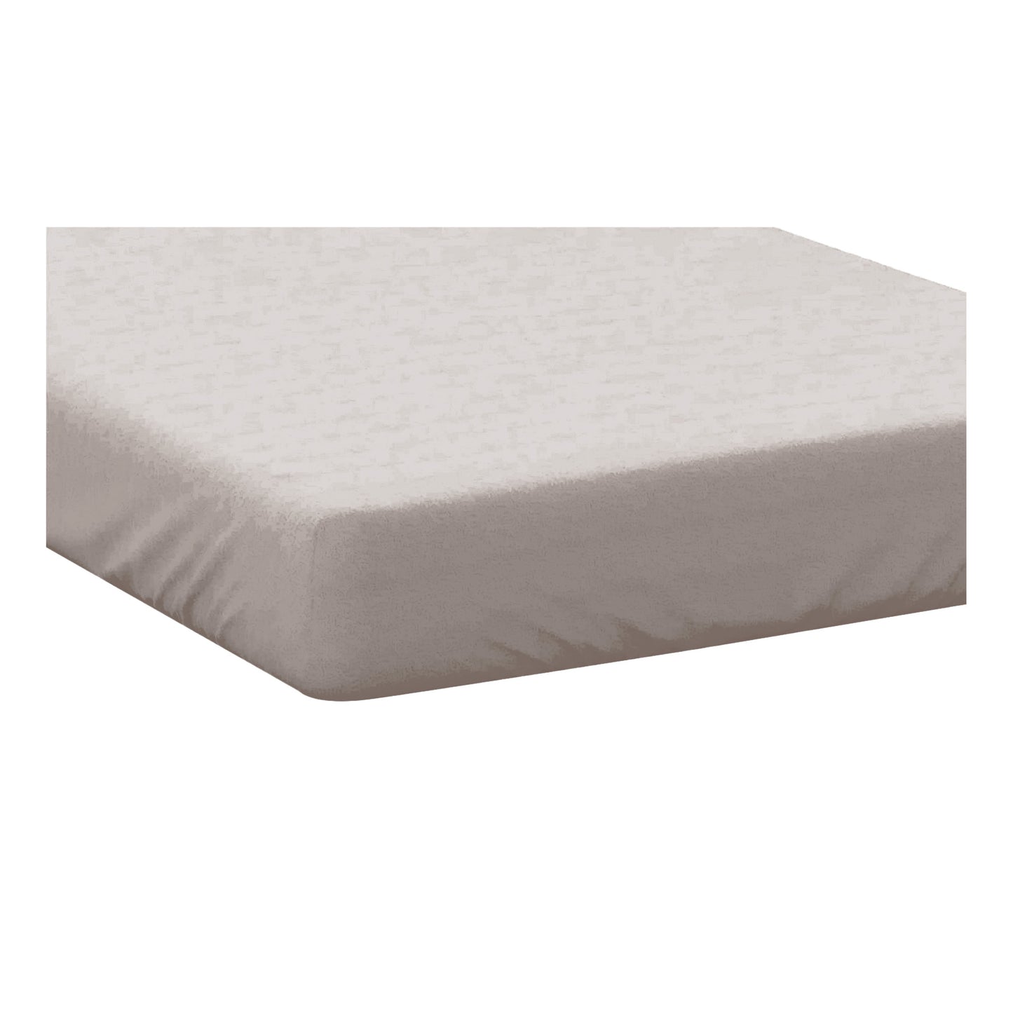 Oyster - Back - Belledorm 400 Thread Count Egyptian Cotton Fitted Sheet