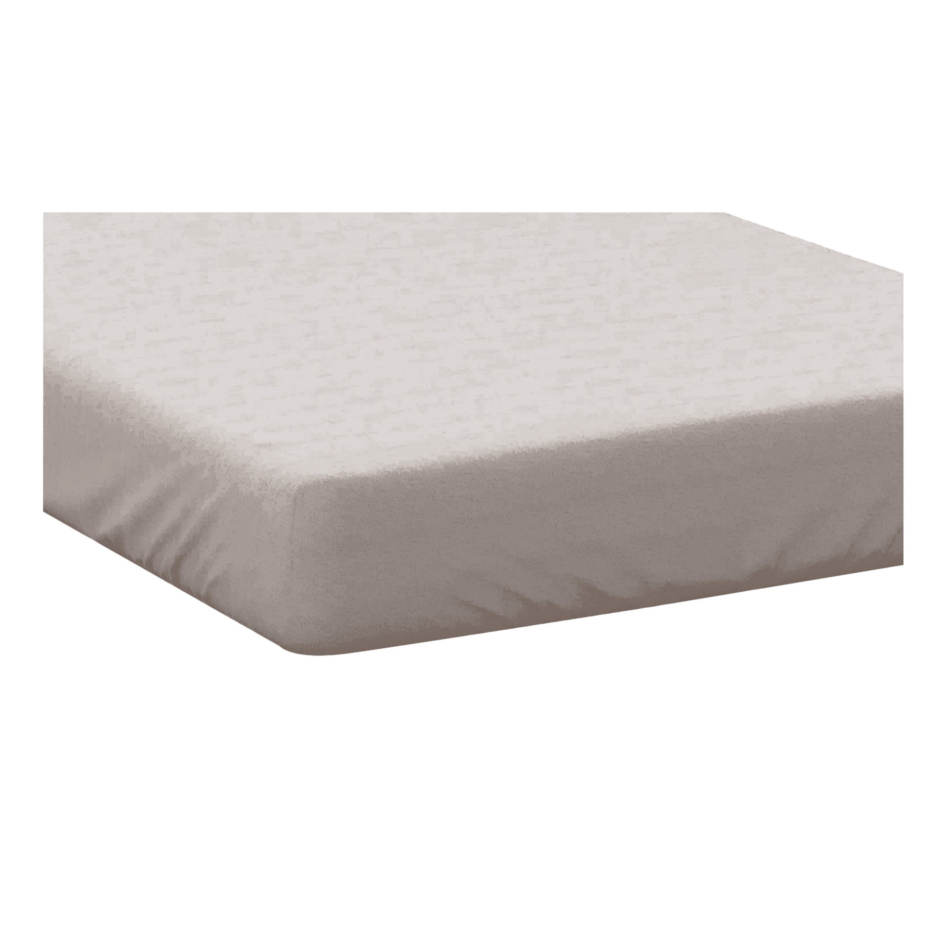 Oyster - Back - Belledorm 400 Thread Count Egyptian Cotton Fitted Sheet