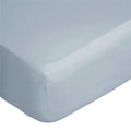 Duck Egg Blue - Back - Belledorm 400 Thread Count Egyptian Cotton Fitted Sheet