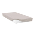 Oyster - Front - Belledorm 400 Thread Count Egyptian Cotton Fitted Sheet