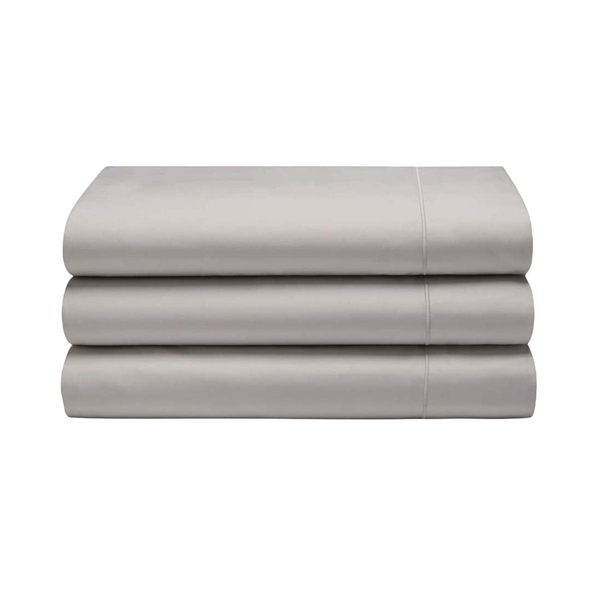 Oyster - Back - Belledorm 400 Thread Count Egyptian Cotton Flat Sheet