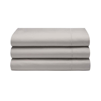 Oyster - Back - Belledorm 400 Thread Count Egyptian Cotton Flat Sheet