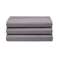 Pewter - Back - Belledorm 400 Thread Count Egyptian Cotton Flat Sheet