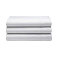 White - Back - Belledorm 400 Thread Count Egyptian Cotton Flat Sheet