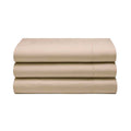 Cream - Back - Belledorm 400 Thread Count Egyptian Cotton Flat Sheet