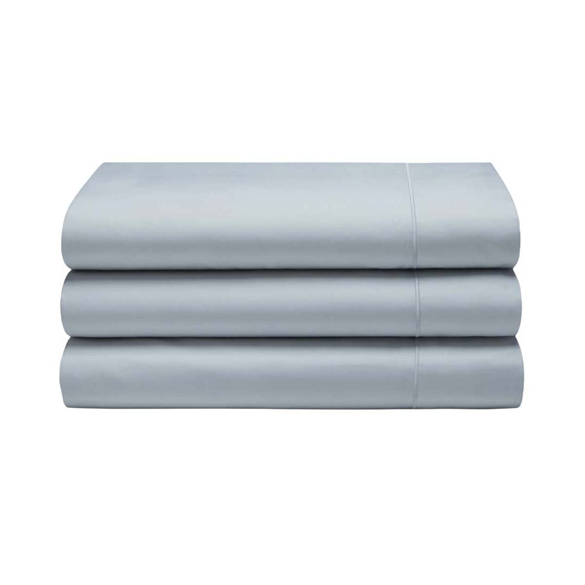 Duck Egg Blue - Back - Belledorm 400 Thread Count Egyptian Cotton Flat Sheet