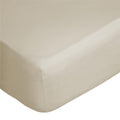 Cream - Back - Belledorm 400 Thread Count Egyptian Cotton Extra Deep Fitted Sheet