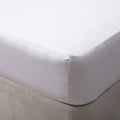 White - Front - Belledorm Jersey Cotton Fitted Sheet