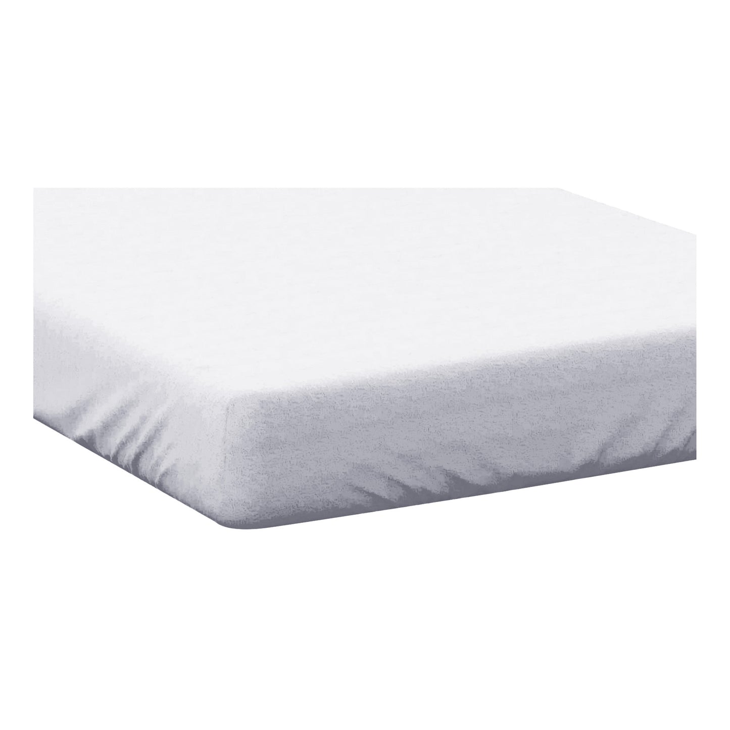 White - Side - Belledorm Jersey Cotton Fitted Sheet