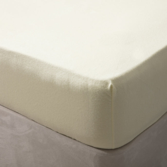 Ivory - Front - Belledorm Jersey Cotton Fitted Sheet