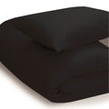 Black - Front - Belledorm Easycare Percale Duvet Cover