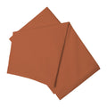 Terracotta - Front - Belledorm Easycare Percale Flat Sheet