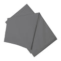 Grey - Front - Belledorm Easycare Percale Flat Sheet