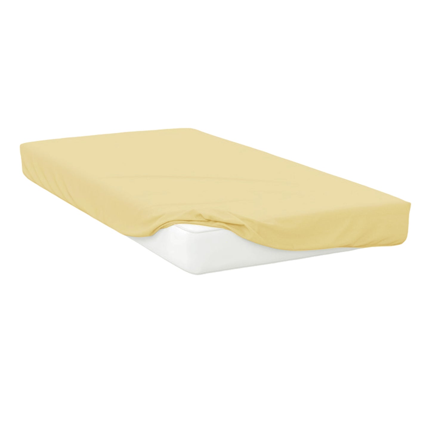 Saffron - Front - Belledorm Easycare Percale Fitted Sheet