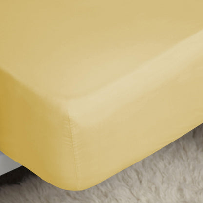 Saffron - Side - Belledorm Easycare Percale Fitted Sheet