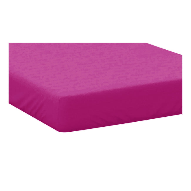 Fuchsia - Side - Belledorm Easycare Percale Fitted Sheet