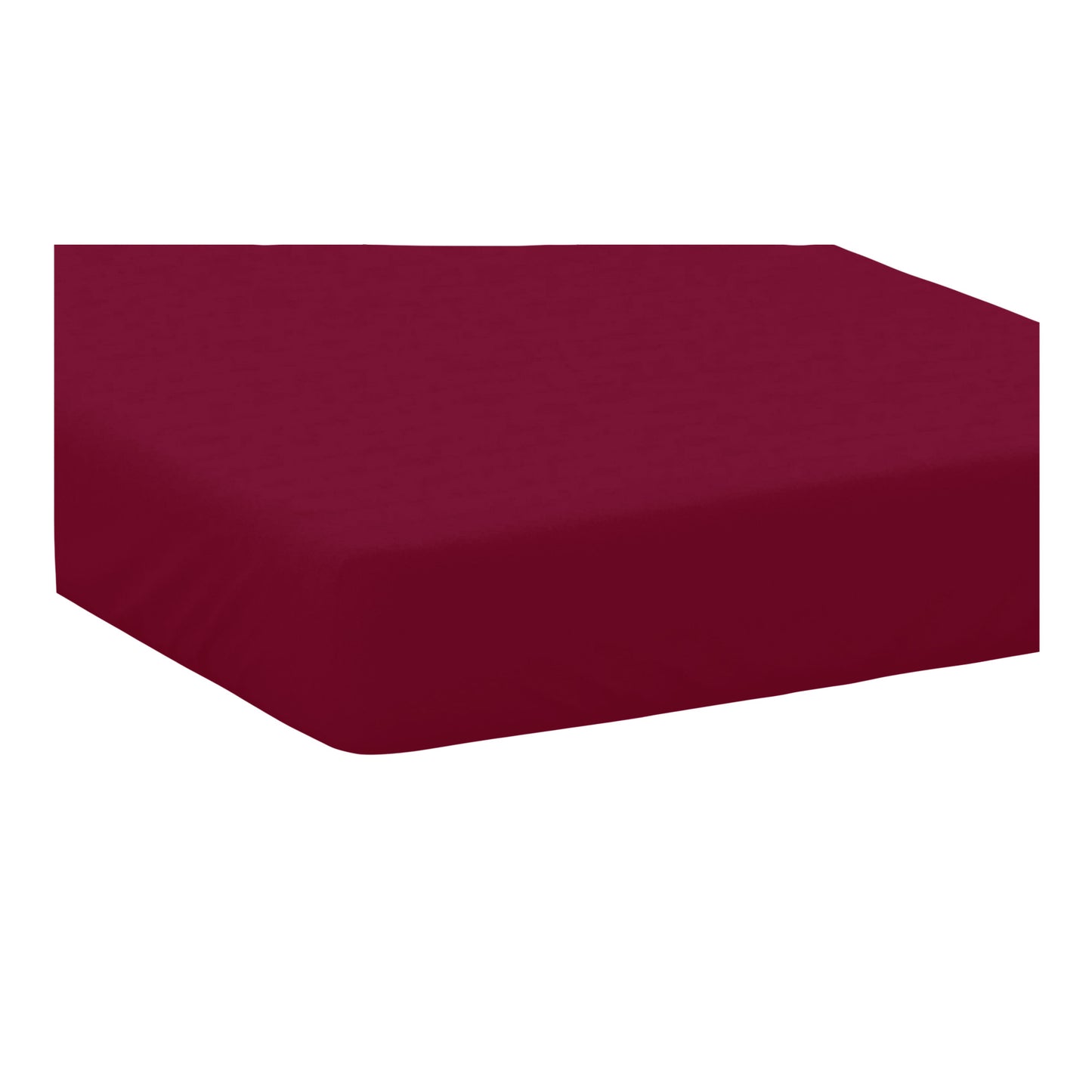 Red - Front - Belledorm Easycare Percale Fitted Sheet