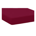 Red - Front - Belledorm Easycare Percale Fitted Sheet