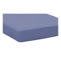 Sky Blue - Side - Belledorm Easycare Percale Fitted Sheet