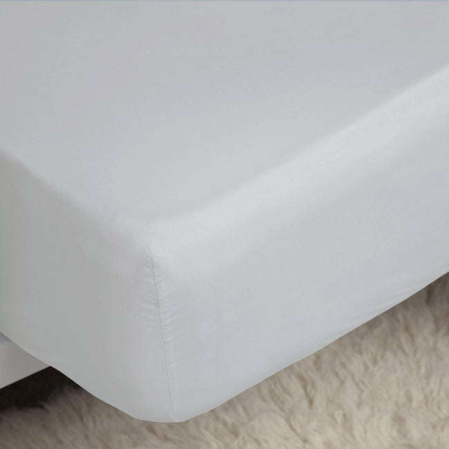 Cloud - Back - Belledorm Easycare Percale Fitted Sheet