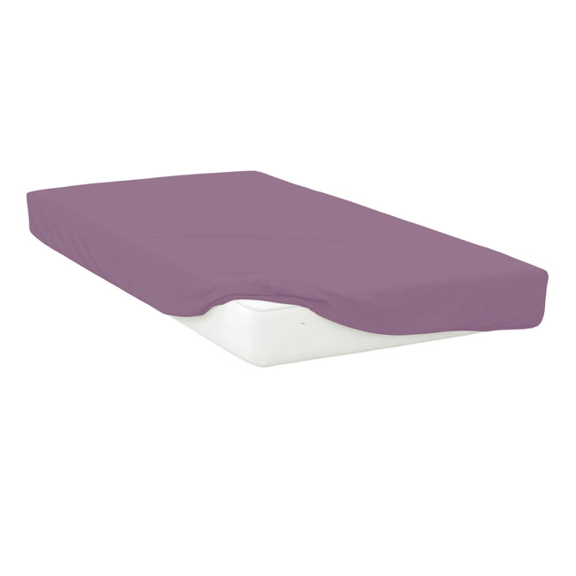 Misty Rose - Front - Belledorm Easycare Percale Fitted Sheet