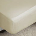 Cream - Front - Belledorm Easycare Percale Fitted Sheet
