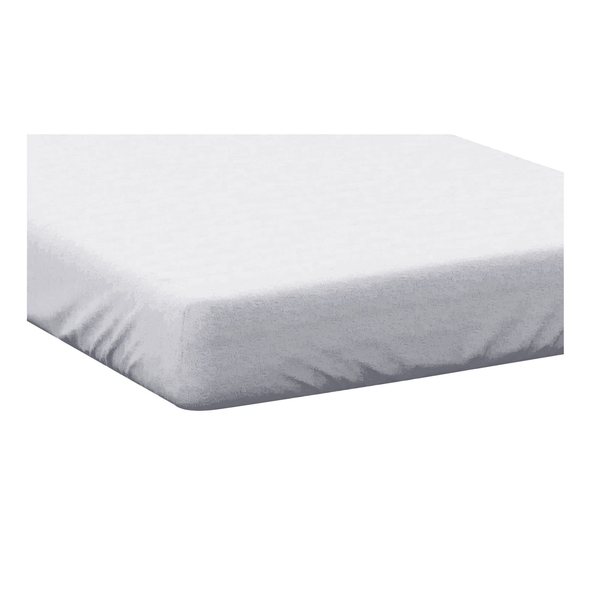 White - Back - Belledorm Easycare Percale Fitted Sheet