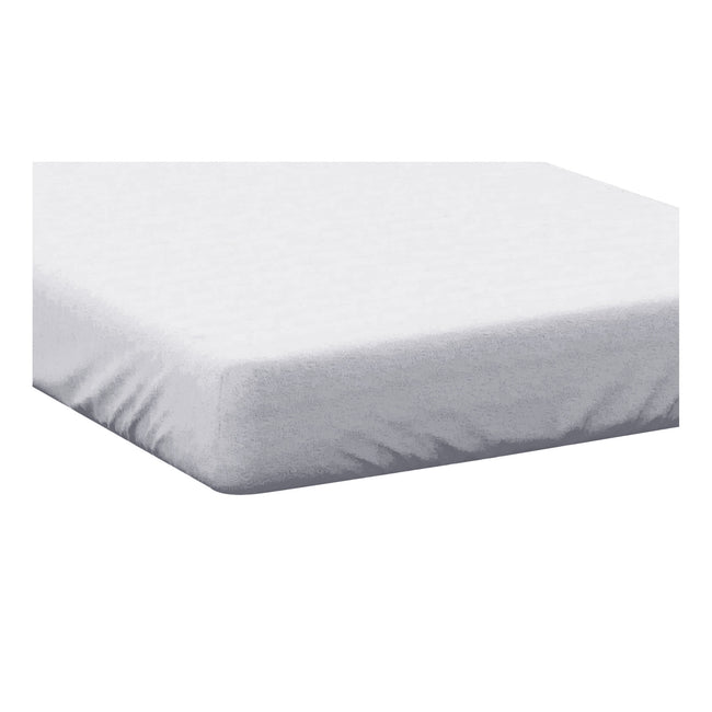 White - Back - Belledorm Easycare Percale Fitted Sheet