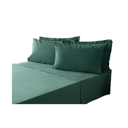 Bottle Green - Back - Belledorm Easycare Percale Fitted Sheet