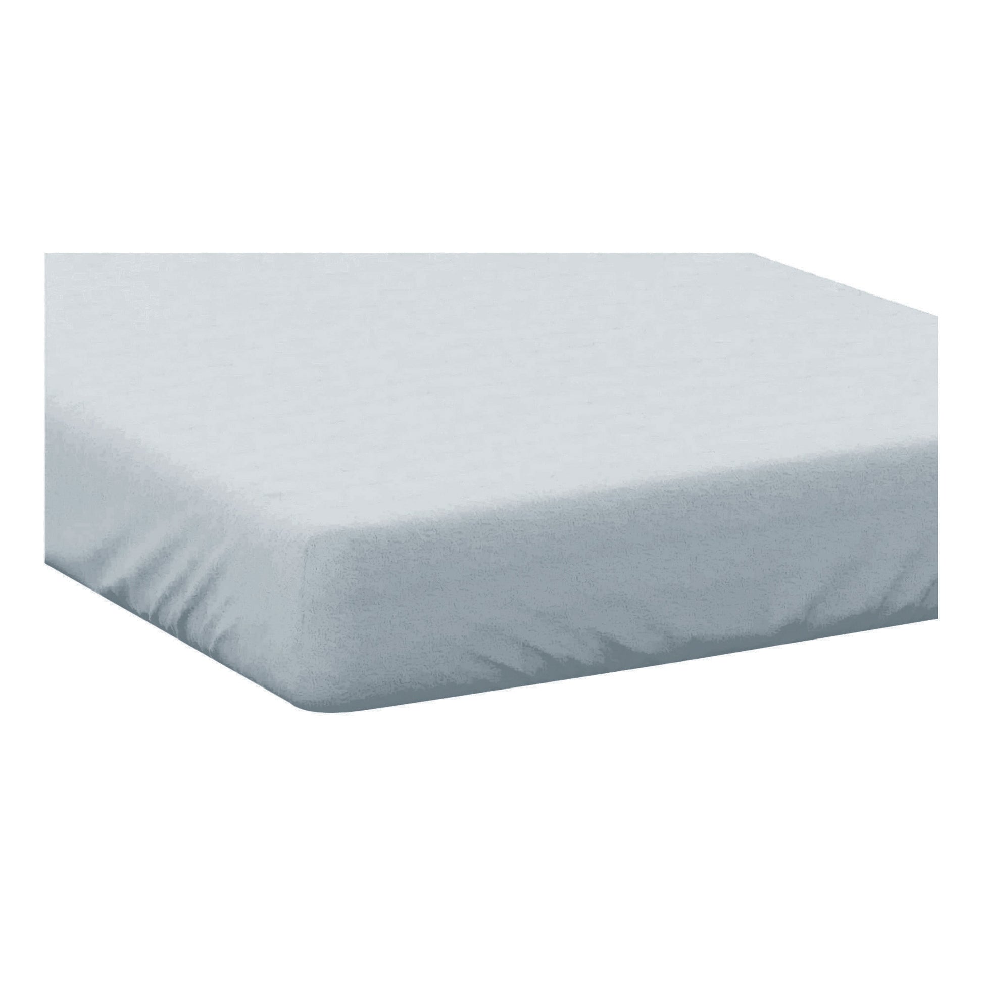 Duck Egg Blue - Back - Belledorm Easycare Percale Extra Deep Fitted Sheet