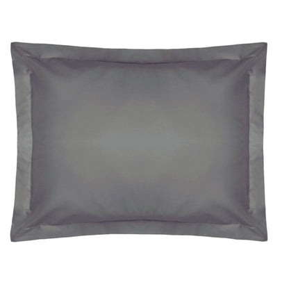 Grey - Front - Belledorm Easycare Percale Oxford Pillowcase