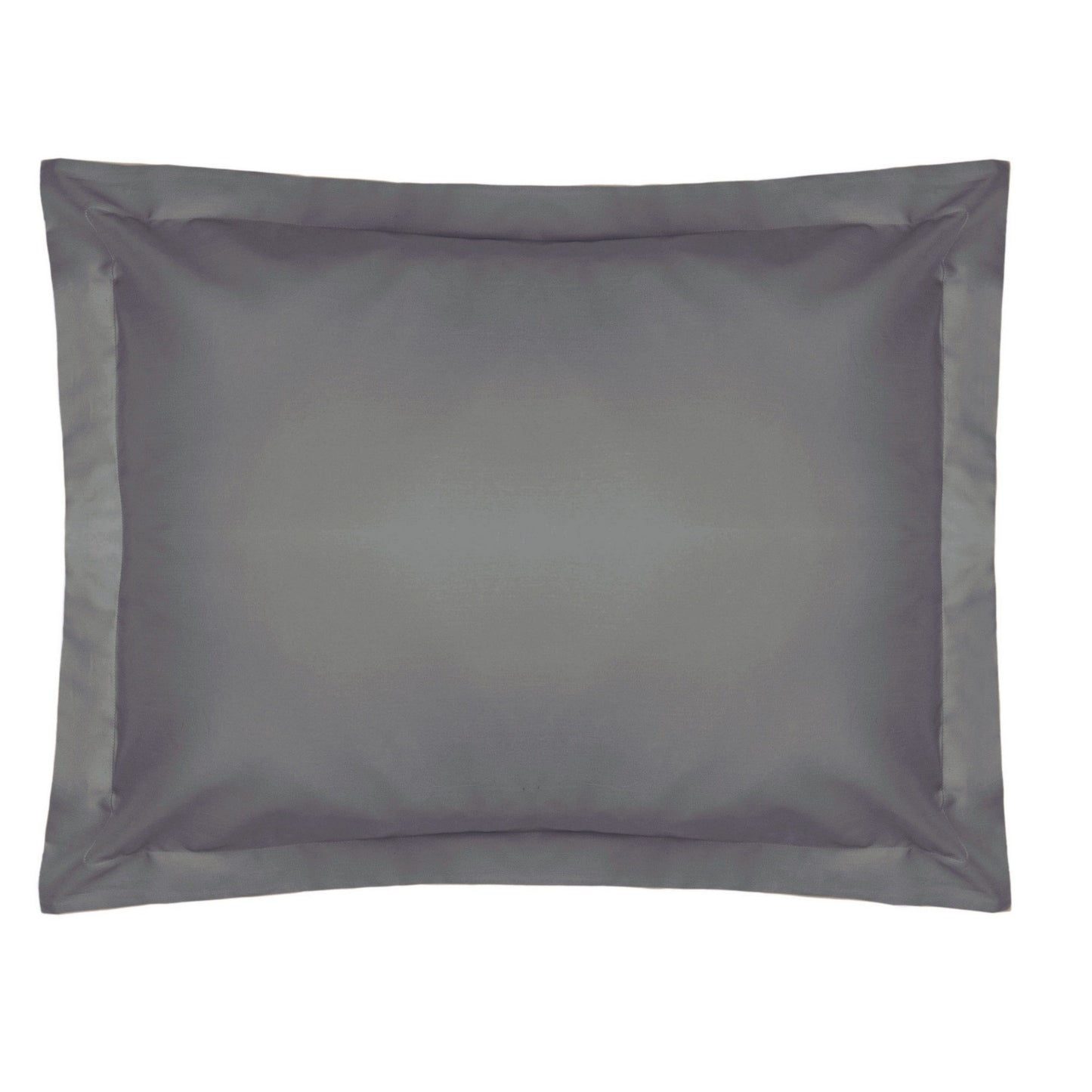 Grey - Front - Belledorm Easycare Percale Oxford Pillowcase