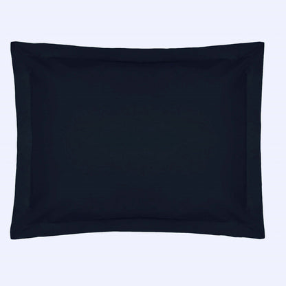 Navy - Front - Belledorm Easycare Percale Oxford Pillowcase
