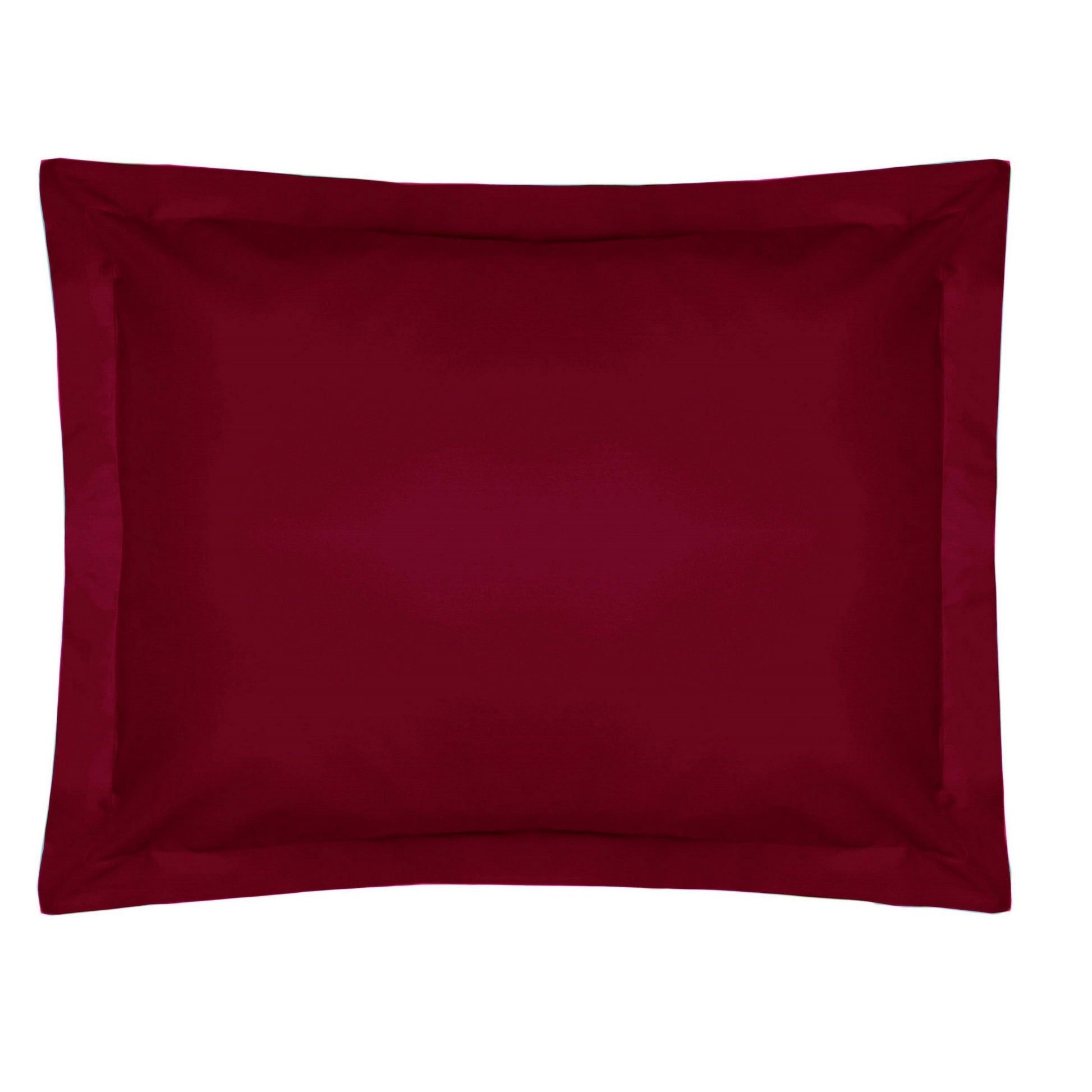 Red - Front - Belledorm Easycare Percale Oxford Pillowcase
