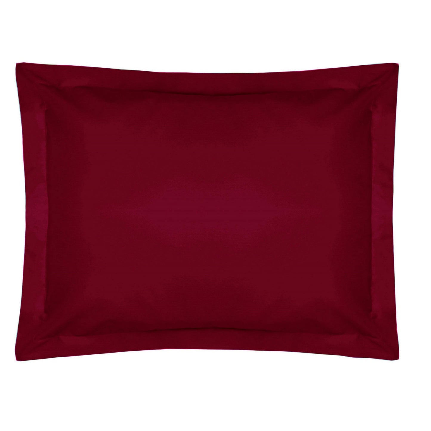 Red - Front - Belledorm Easycare Percale Oxford Pillowcase