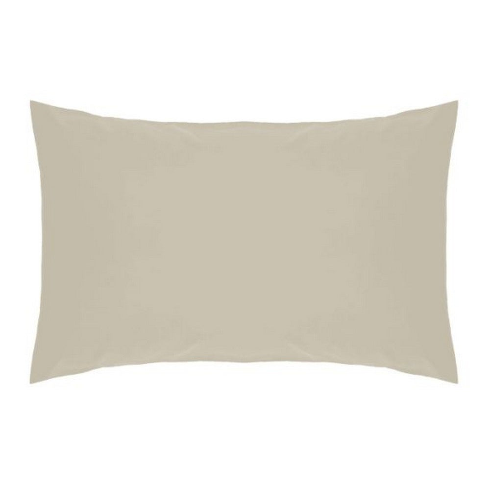 Mushroom - Front - Belledorm Easycare Percale Housewife Pillowcase