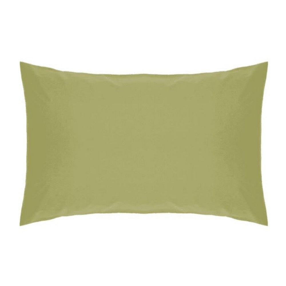 Olive - Front - Belledorm Easycare Percale Housewife Pillowcase