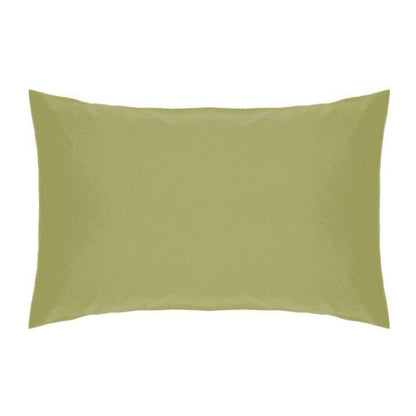 Olive - Front - Belledorm Easycare Percale Housewife Pillowcase