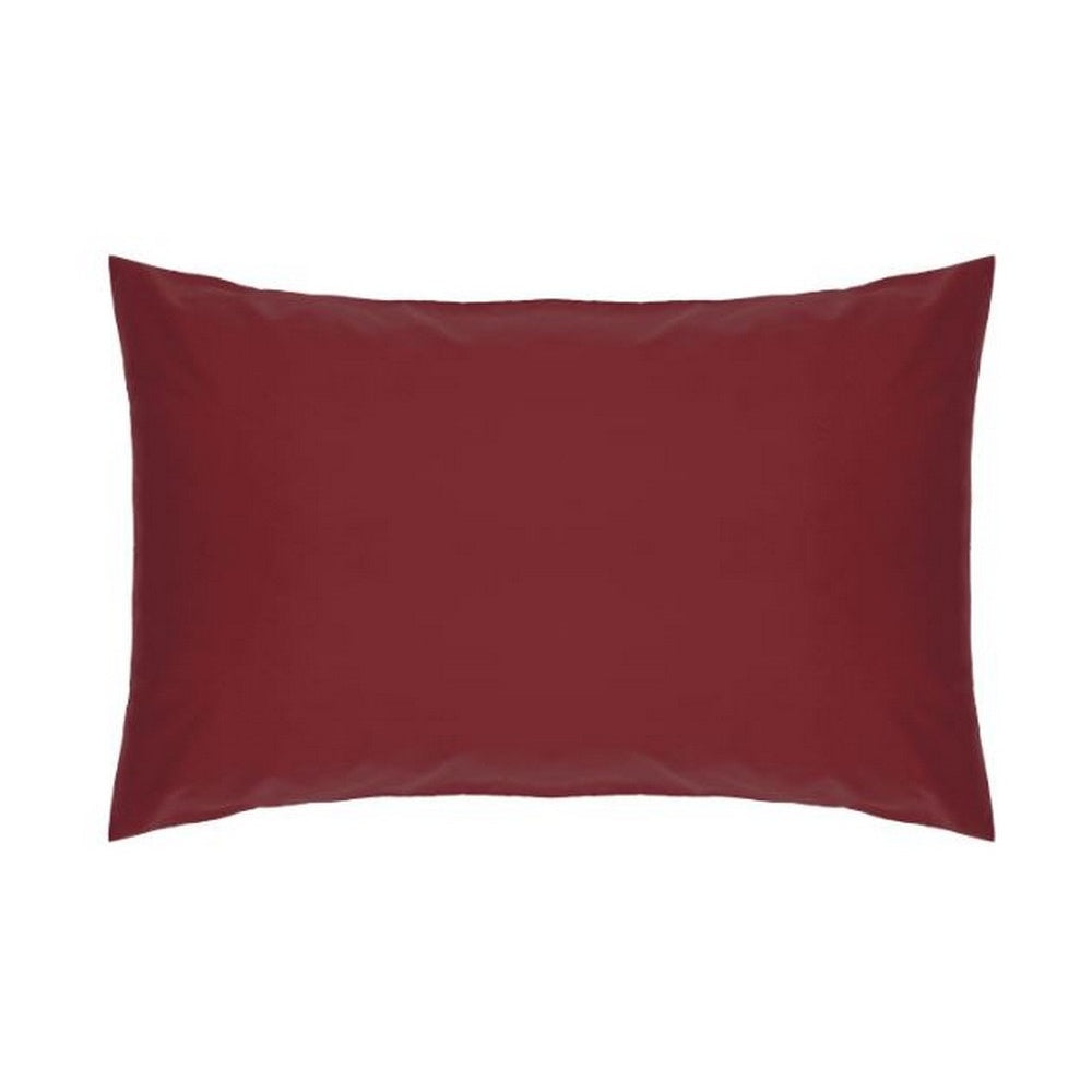Red - Front - Belledorm Easycare Percale Housewife Pillowcase