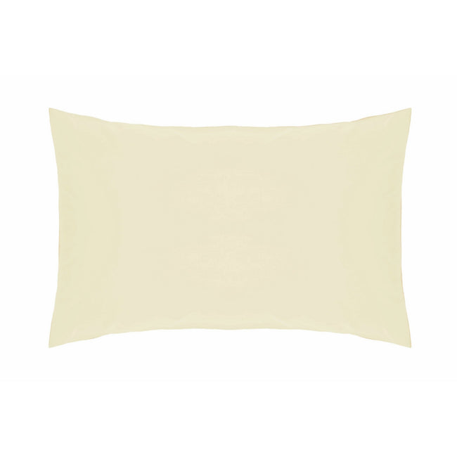 Ivory - Front - Belledorm Easycare Percale Housewife Pillowcase