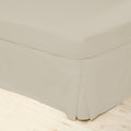 Mushroom - Front - Belledorm Easycare Percale Platform Valance