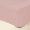 Powder Pink - Front - Belledorm Easycare Percale Platform Valance