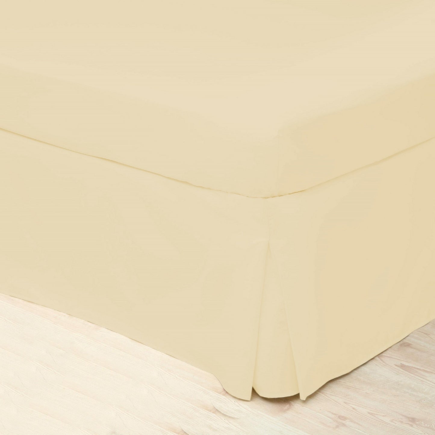 Cream - Front - Belledorm Easycare Percale Platform Valance