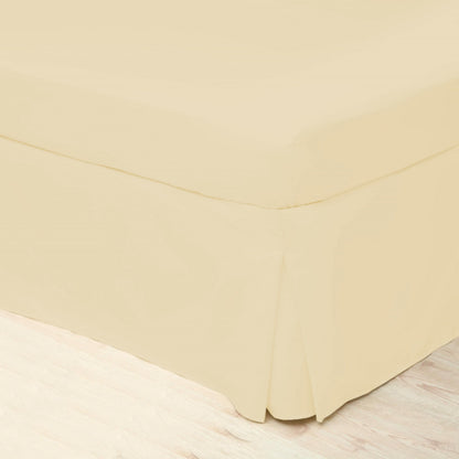 Cream - Front - Belledorm Easycare Percale Platform Valance
