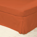 Terracotta - Front - Belledorm Easycare Percale Platform Valance