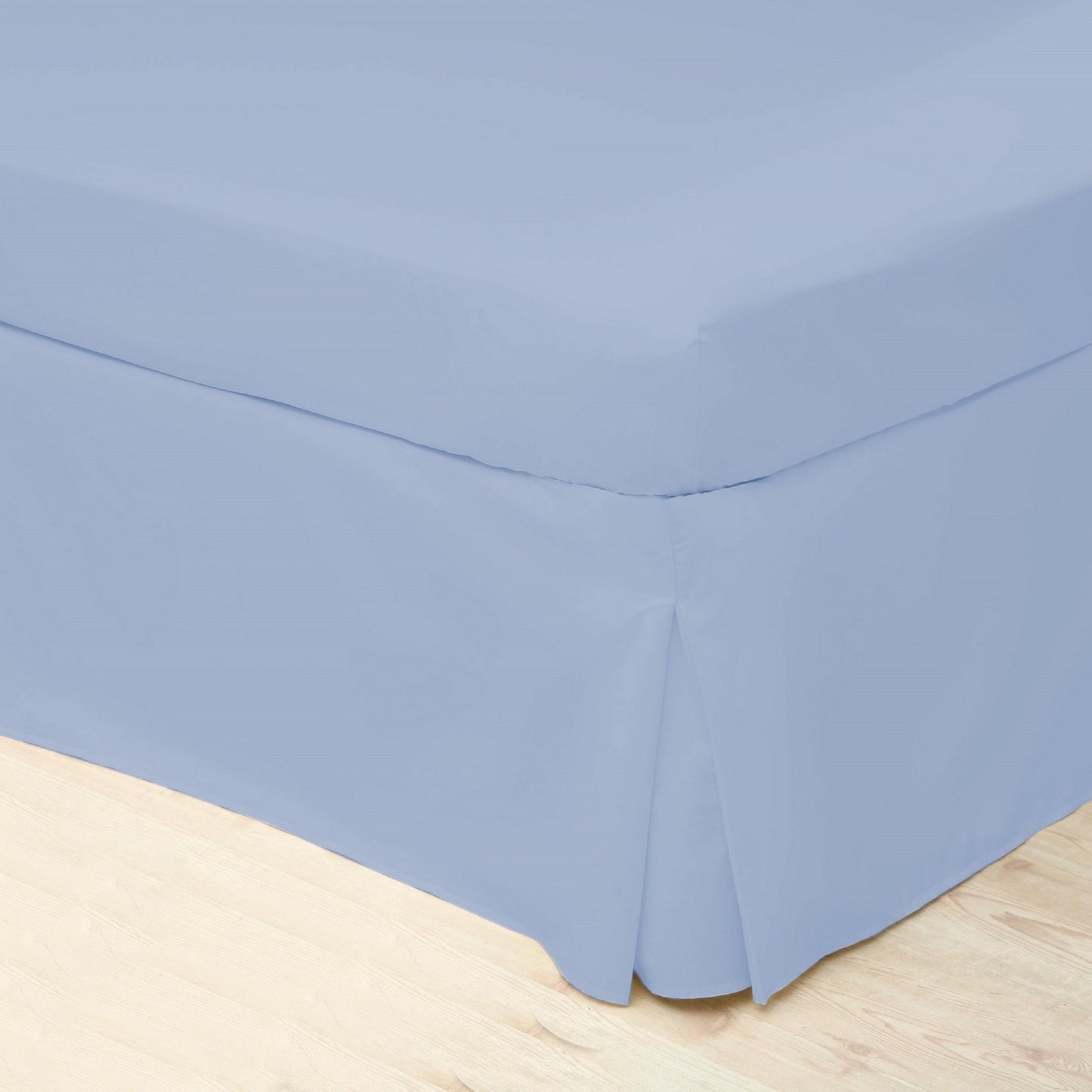 Sky Blue - Front - Belledorm Easycare Percale Platform Valance